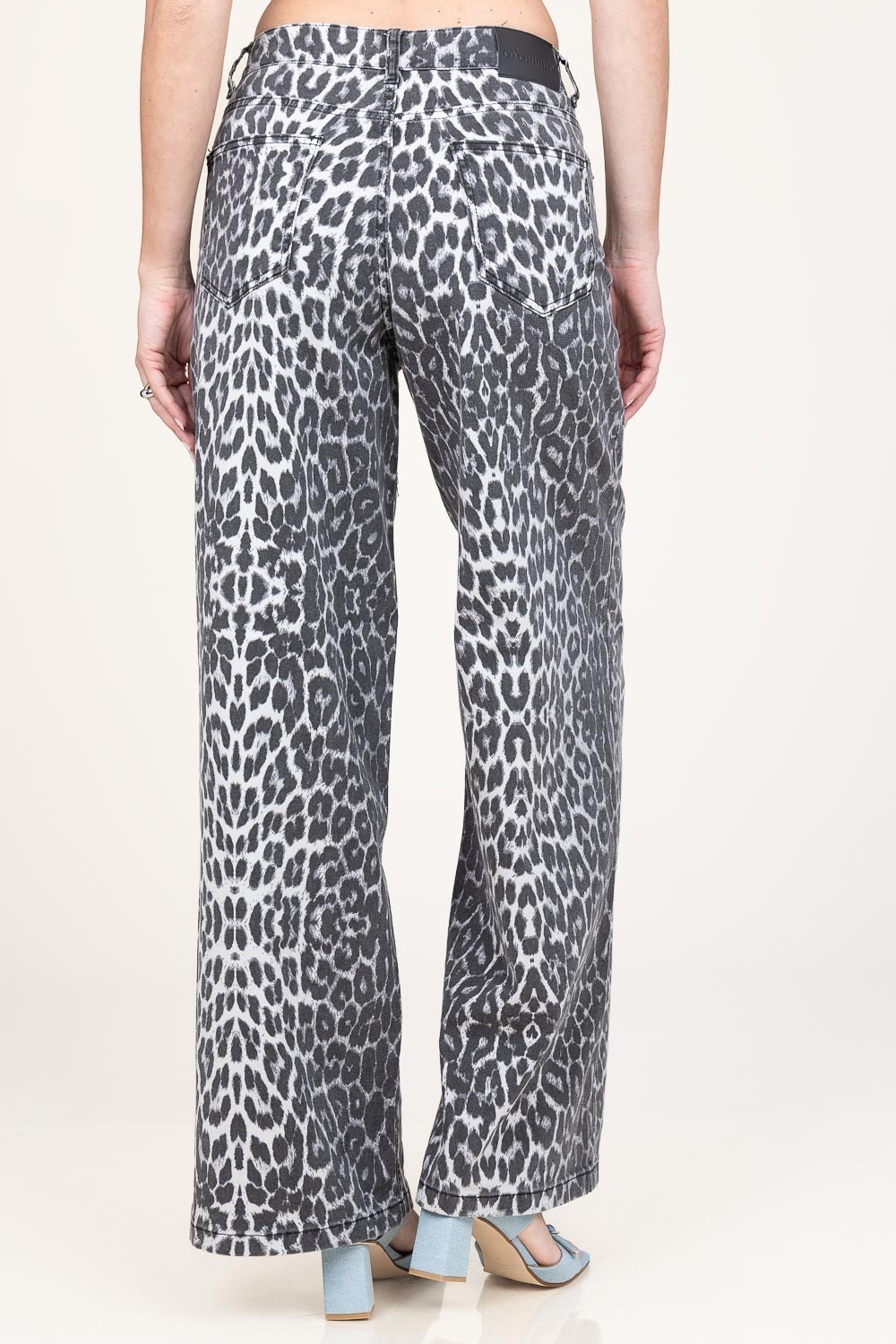 CO'COUTURE Jules Pants Grey Leopard