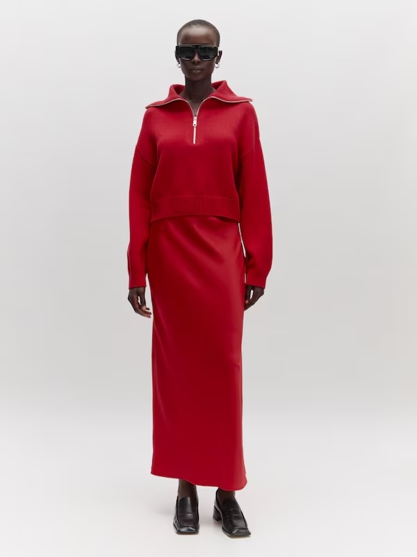 EDITED Silva Skirt Racing Red