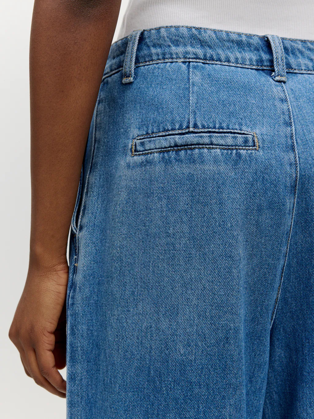 EDITED Juno Denim Pants Casual Mid Blue