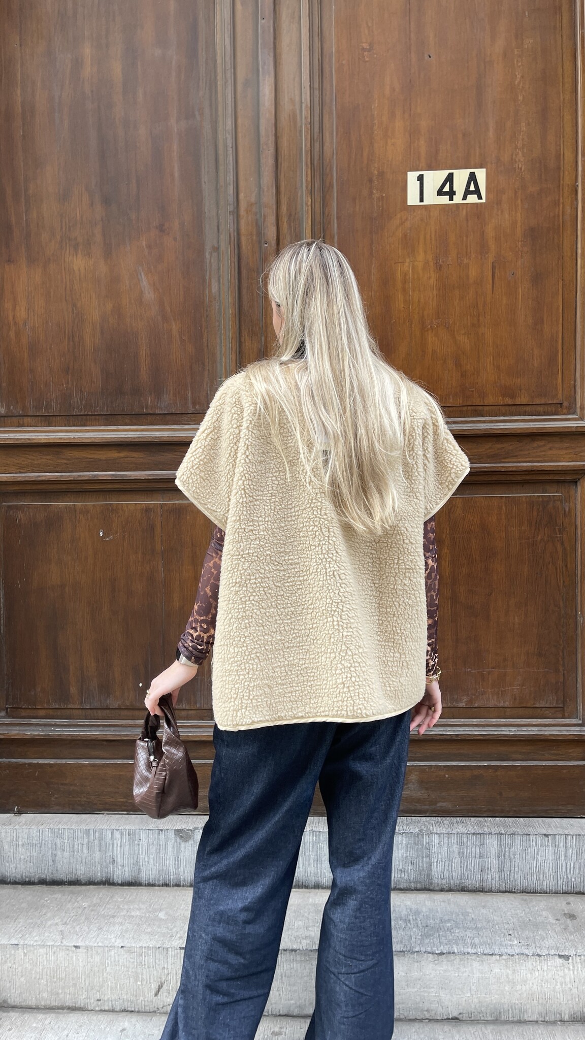 Elsa Teddy Gilet Beige TU