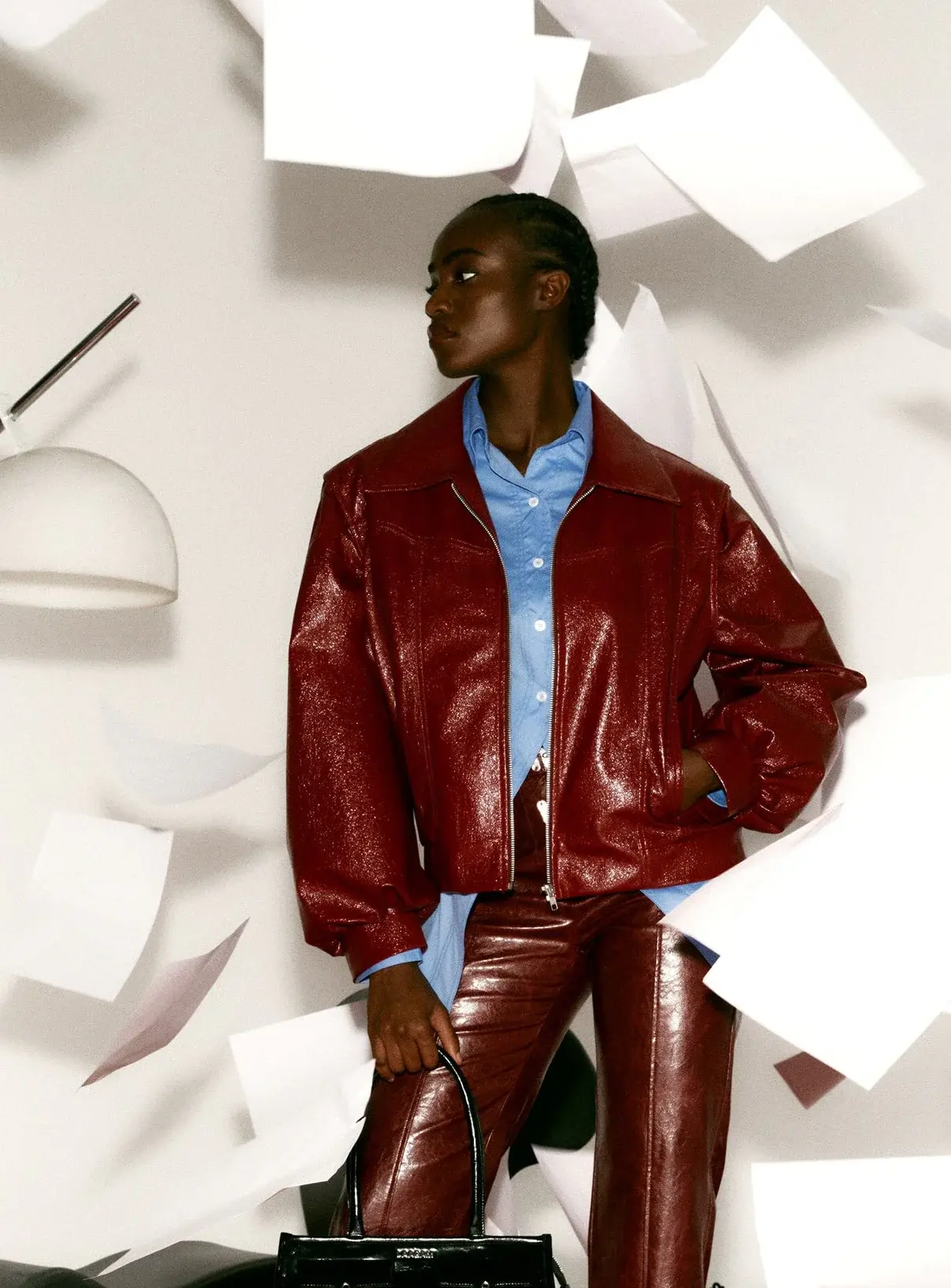 LAAGAM Cupido Faux Leather Deep Red