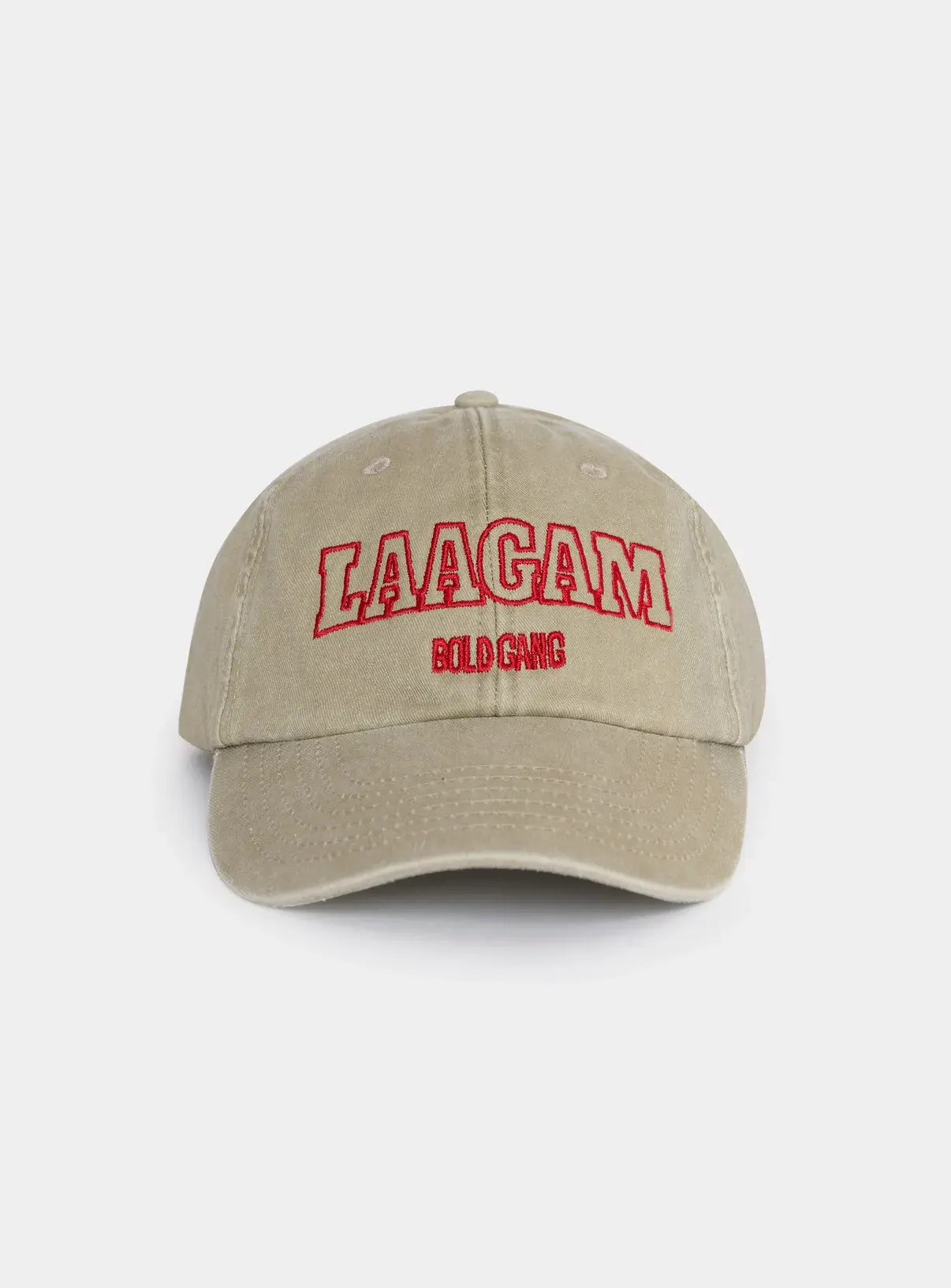 LAAGAM Laagam Embroidered Logo Cap Beige