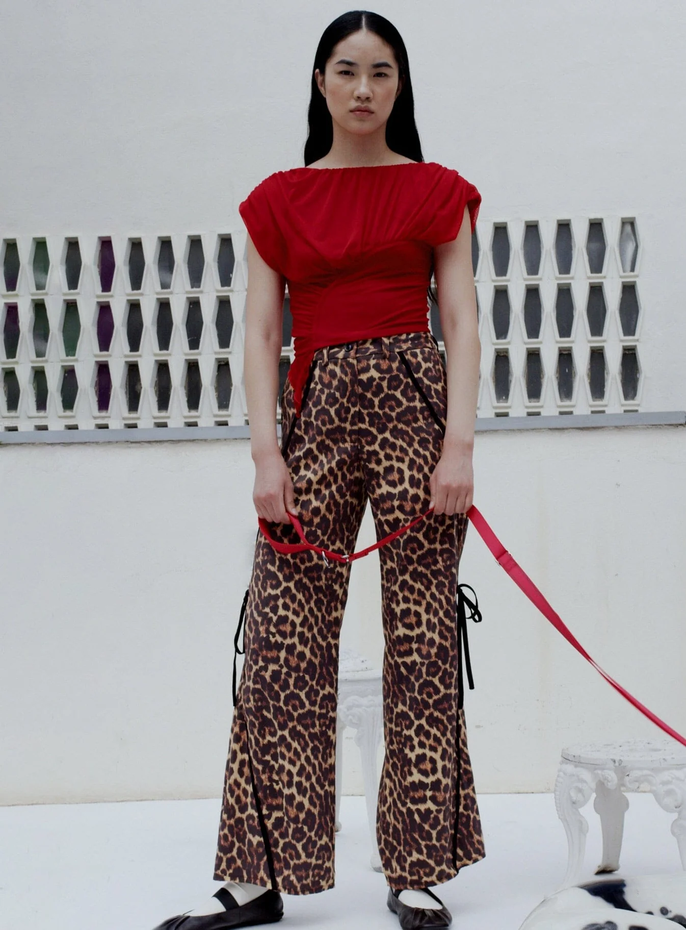 LAAGAM Vicky Leopard Pants Bows
