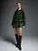 LAAGAM Lena Green Faux Leather Jacket