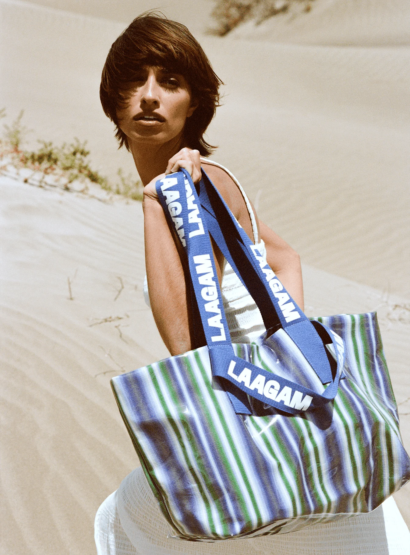 LAAGAM Malmo Stripe Shopper Bag