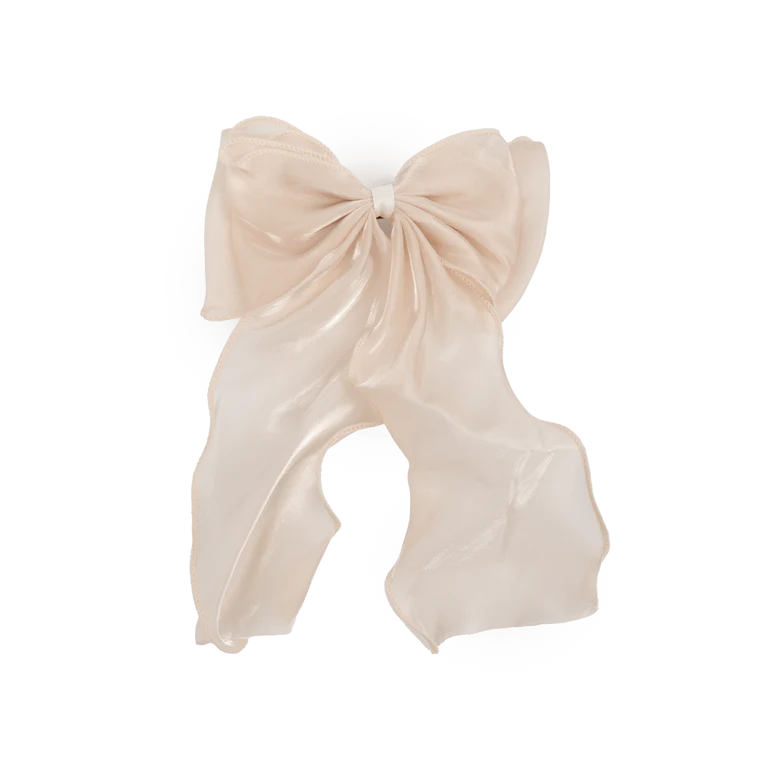 SUI AVA Holly Bow Champagne Hairclip