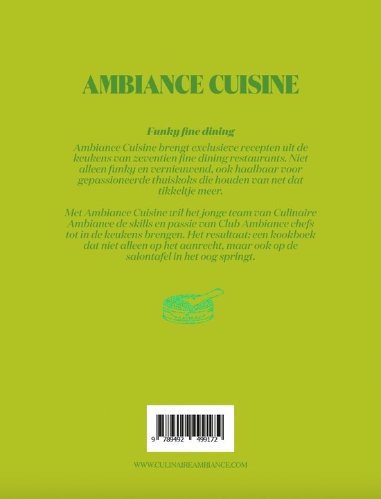 AMBIANCE Ambiance Cuisine Book Green