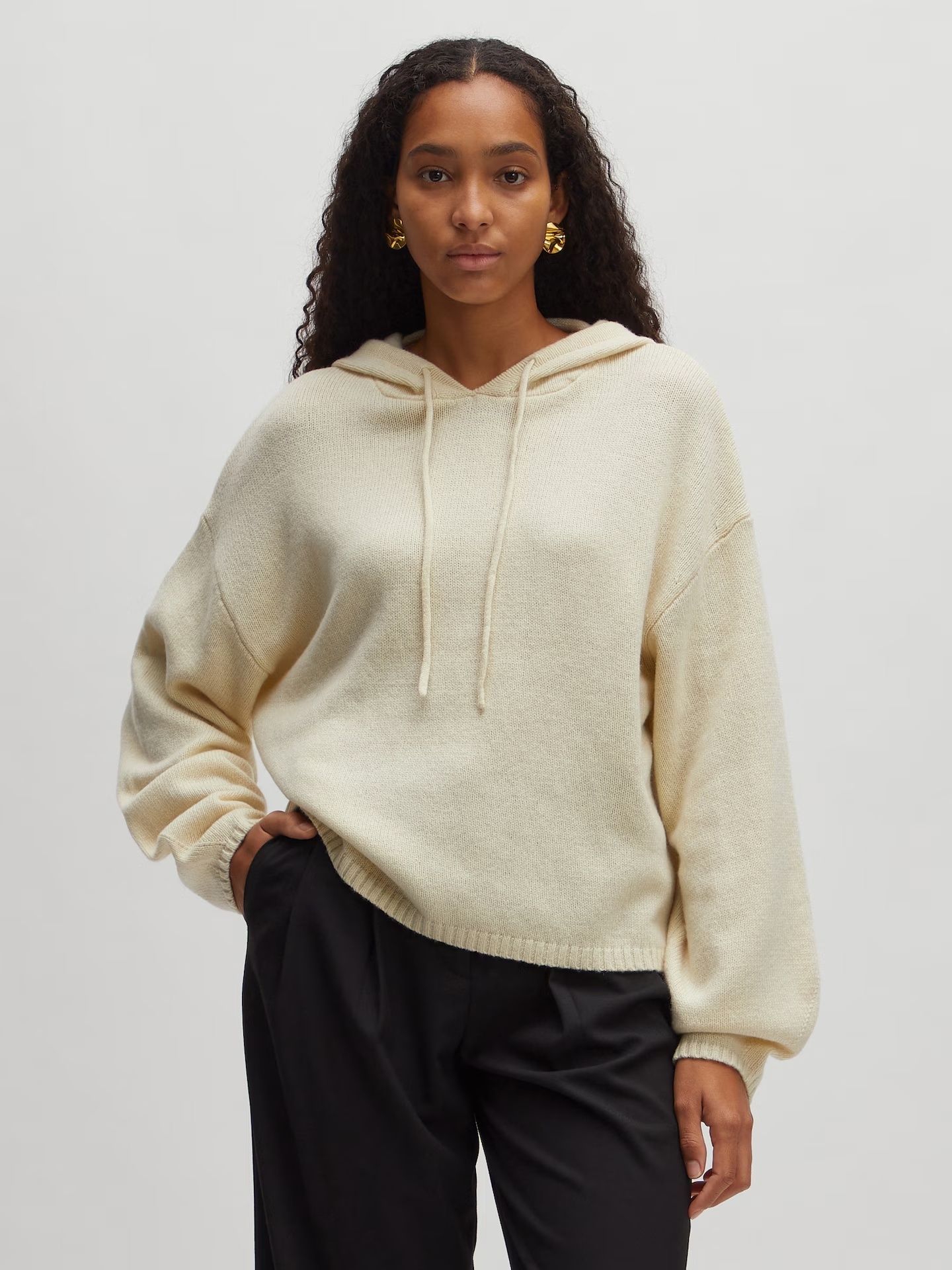 EDITED Eliza Hoody Antique White