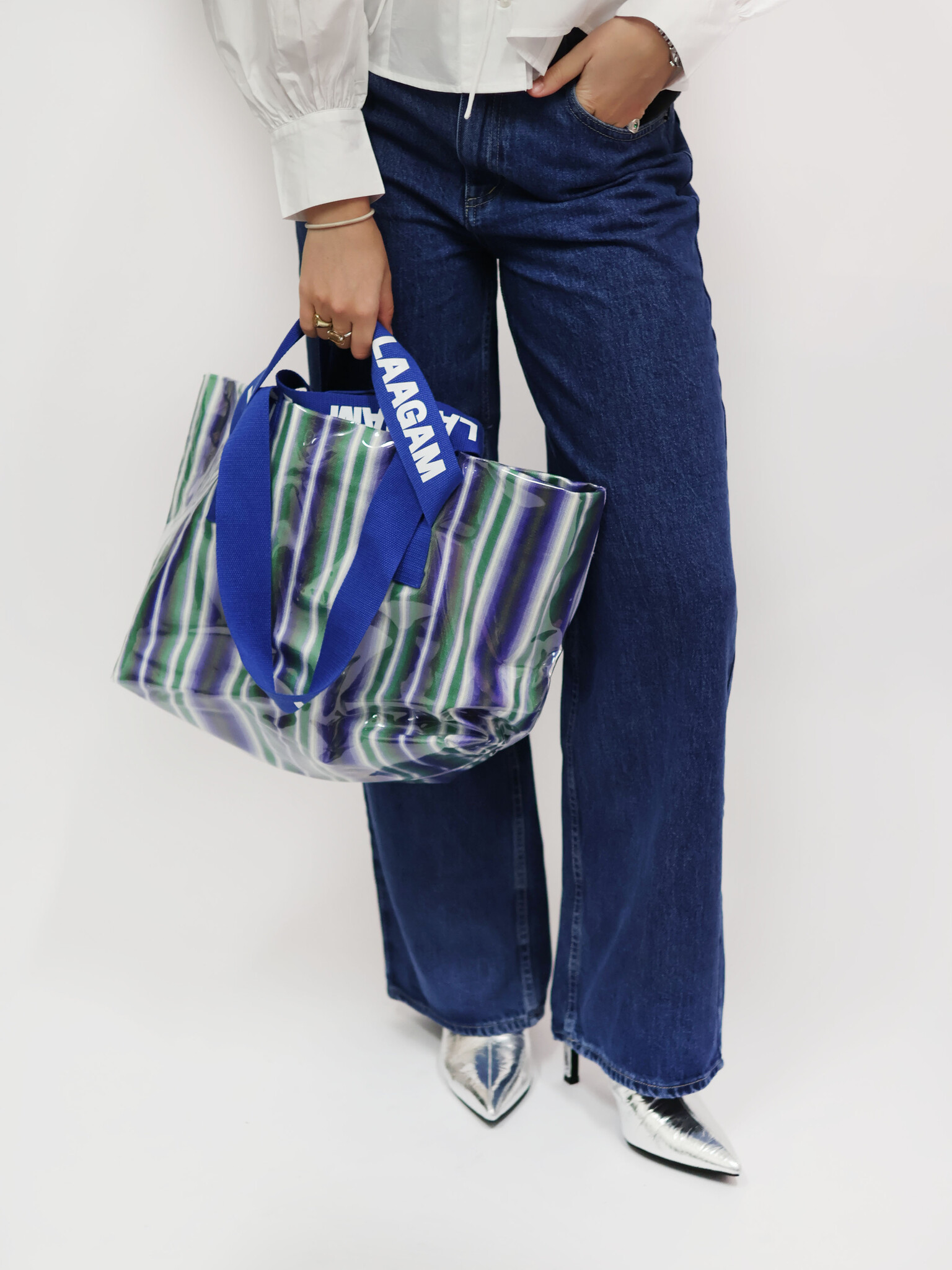 LAAGAM Malmo Stripe Shopper Bag