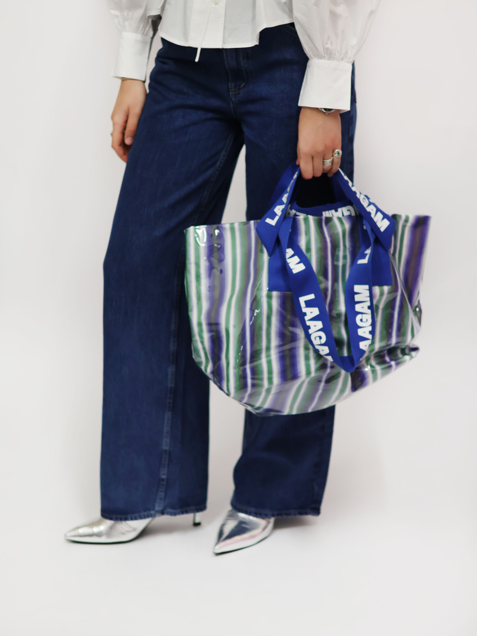 LAAGAM Malmo Stripe Shopper Bag
