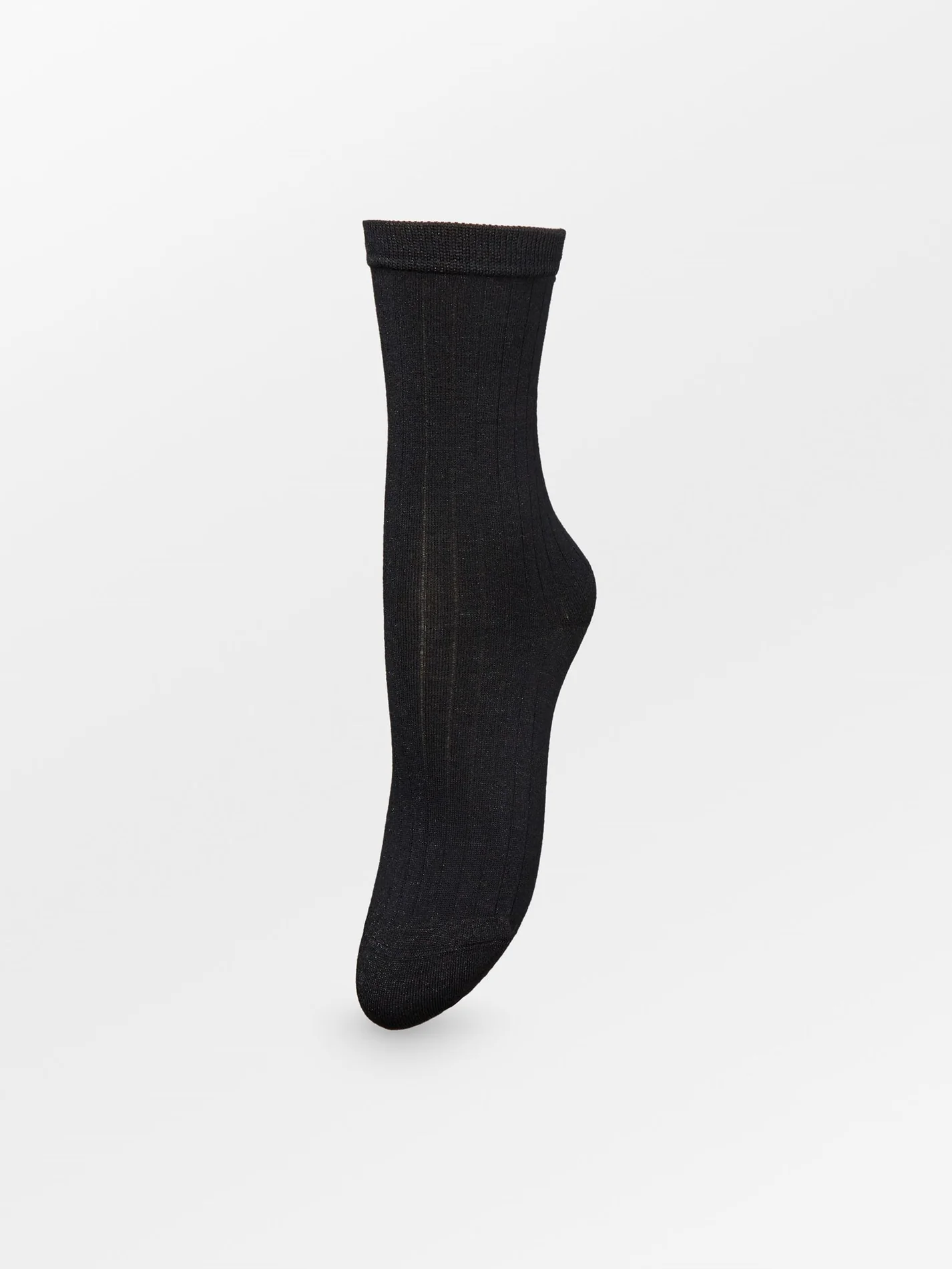 BECK SONDERGAARD Rib Glitter Sock Black
