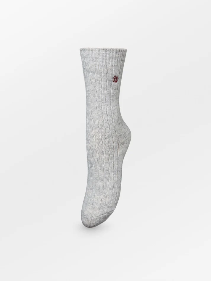 BECK SONDERGAARD Rose Wola Sock Grey Melange