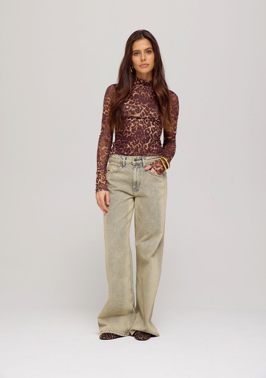 HARPER & YVE Mayra Pants Yellow Grey Wash