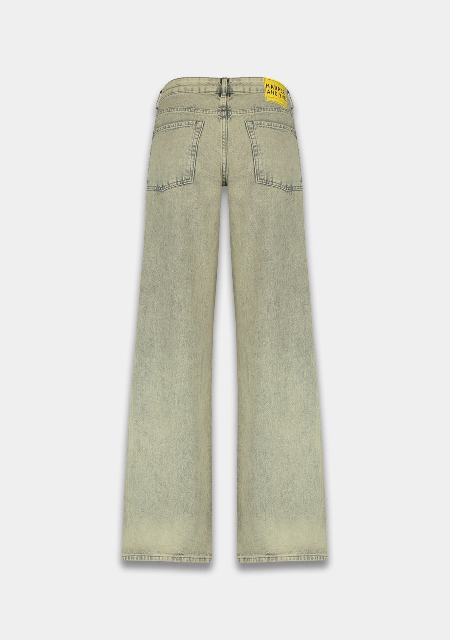 HARPER & YVE Mayra Pants Yellow Grey Wash
