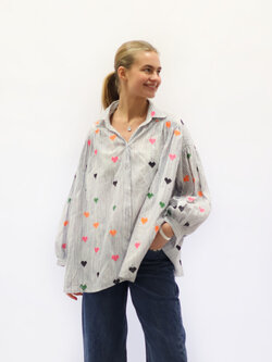 MM Lisa Blouse Multicolour Hearts TU