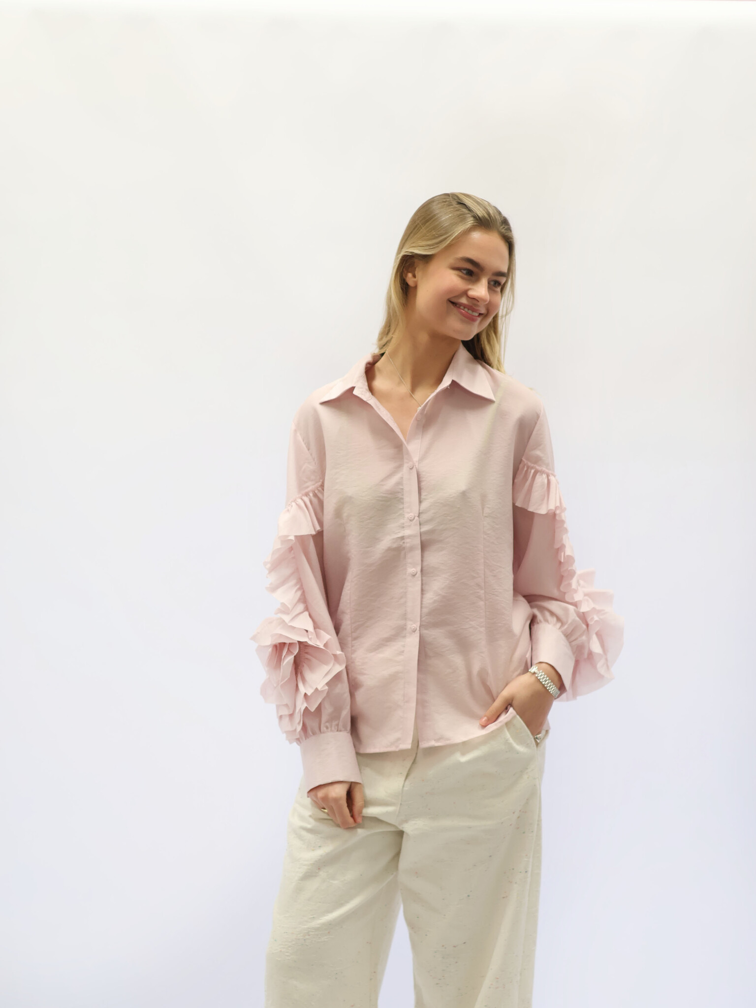Milez Blouse Soft Pink