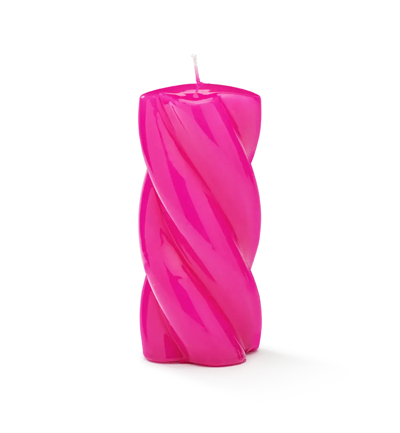 ANNA&NINA Long Twisted Blunt Candle Pink
