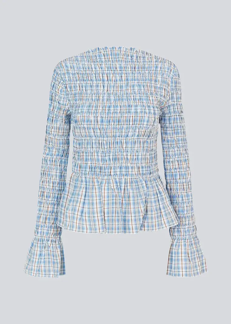 MODSTROM Magda MD LS Top Checkered Blue