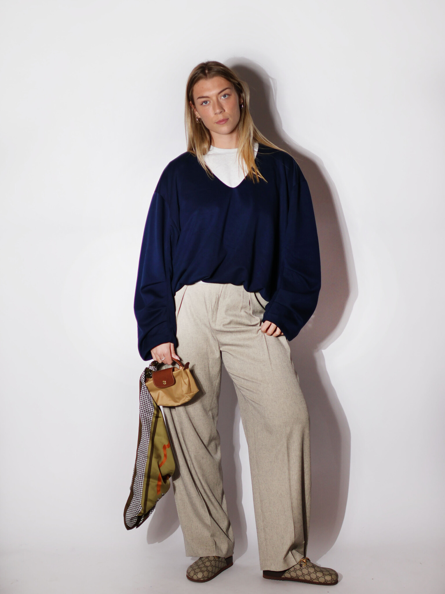 INWEAR Wei IW Pleated Pants Beige Melange