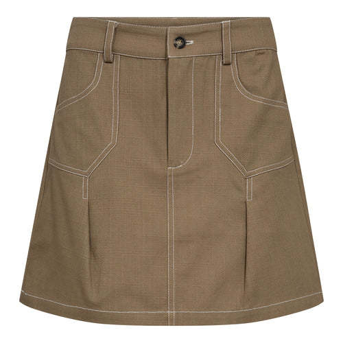 CO'COUTURE Davita CC Mini Skirt Walnut