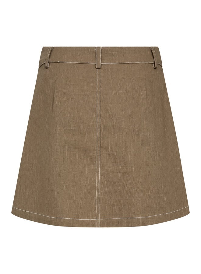 CO'COUTURE Davita CC Mini Skirt Walnut