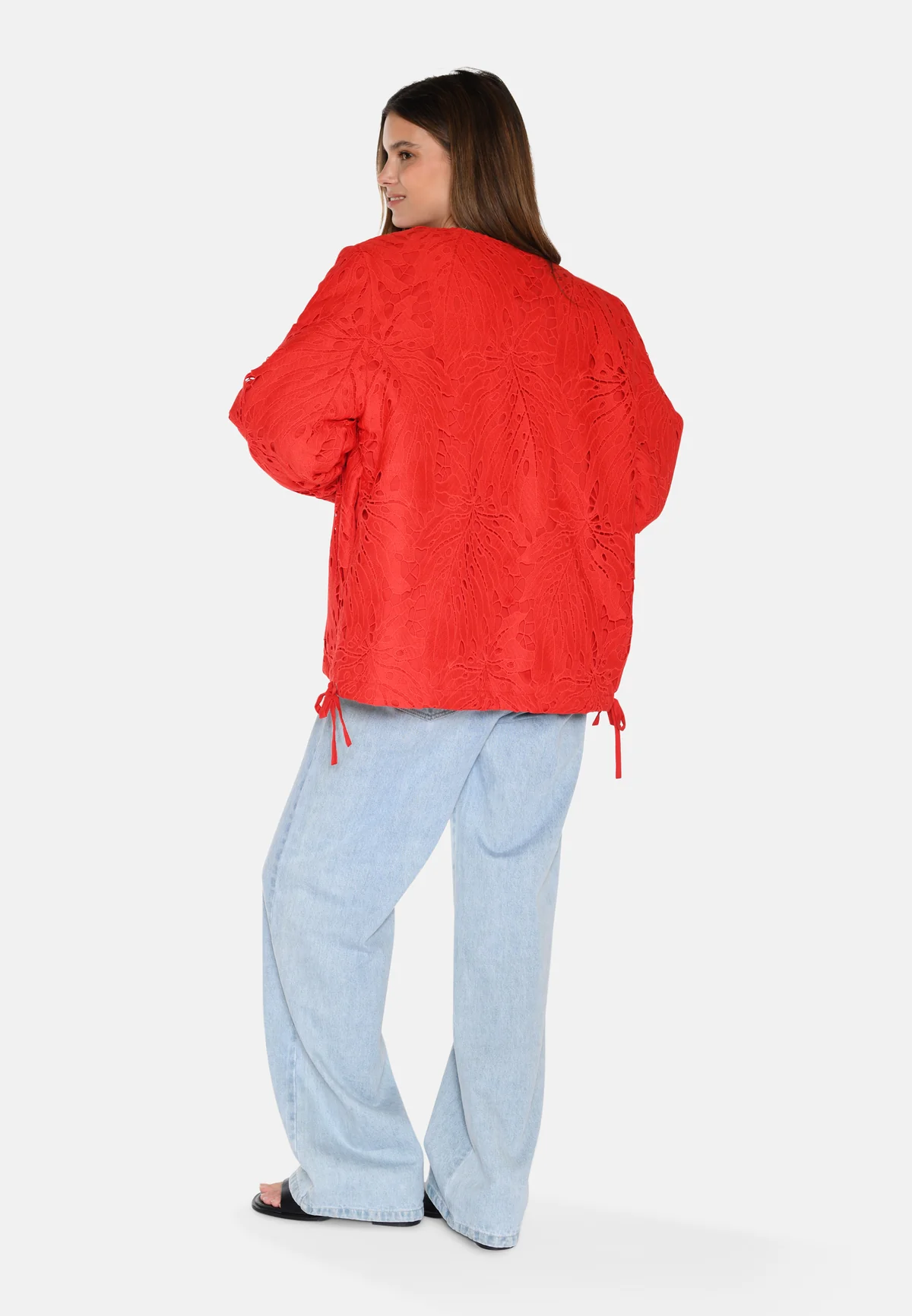 MOVES Kaylie Embroidery Jacket Fire Red