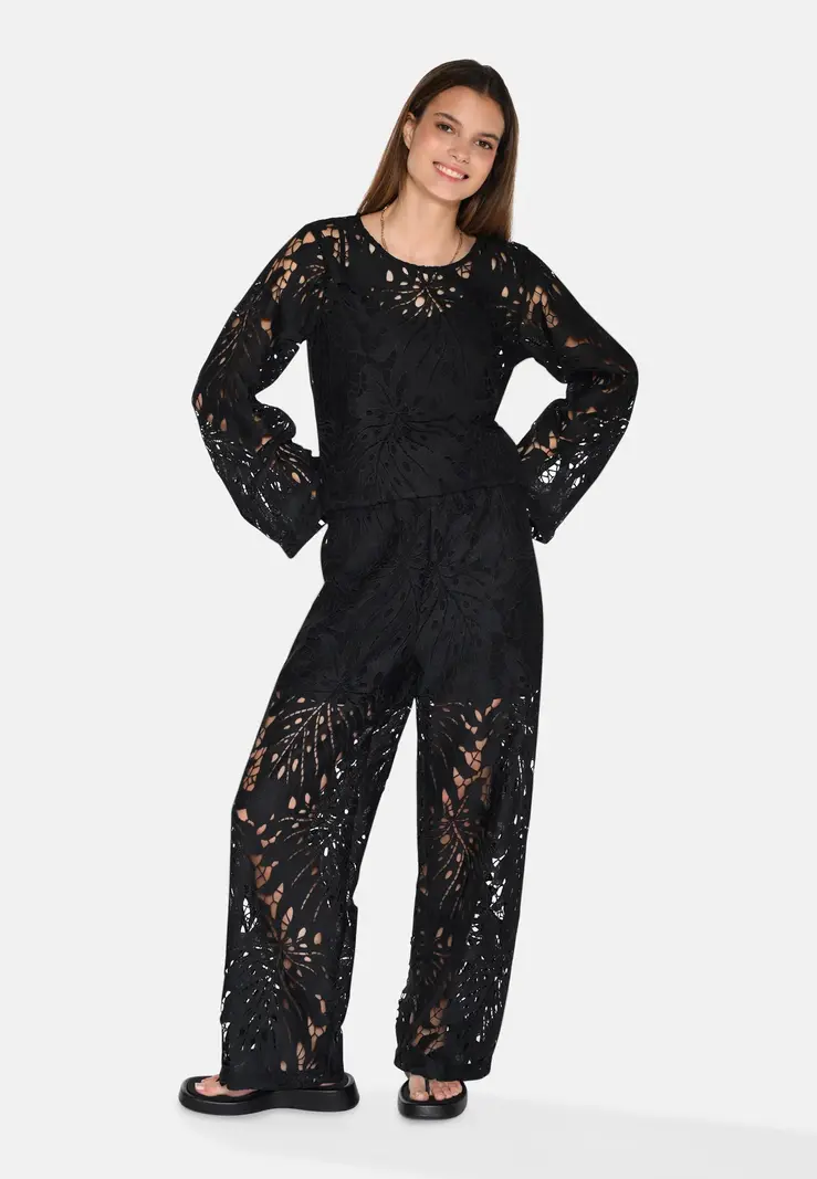 MOVES Pintana Kant Zwarte Broek