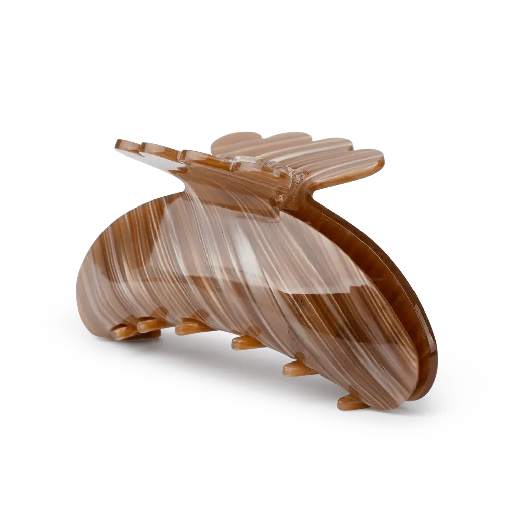 SUI AVA Helle Flash Big Hairclip Gold Brown