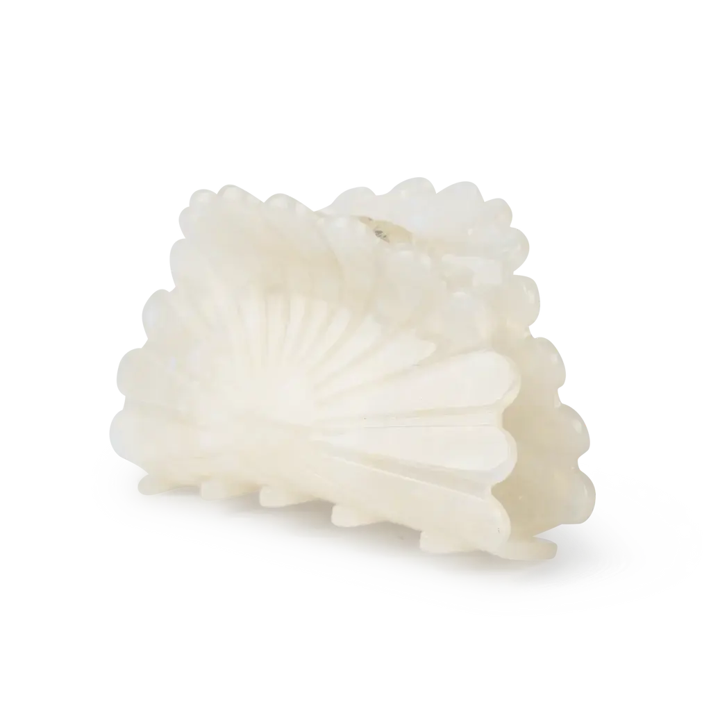 SUI AVA Solvey Milky Middelgrote Haarclip Wit