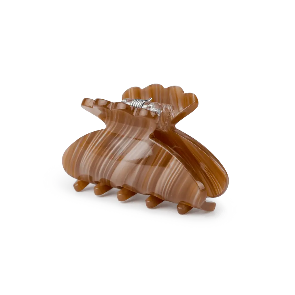 SUI AVA Helle Flash Mini Haarclip Bruin