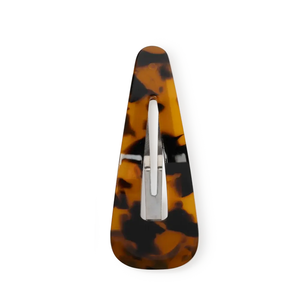 SUI AVA Tortoise Buckle Clip Brown