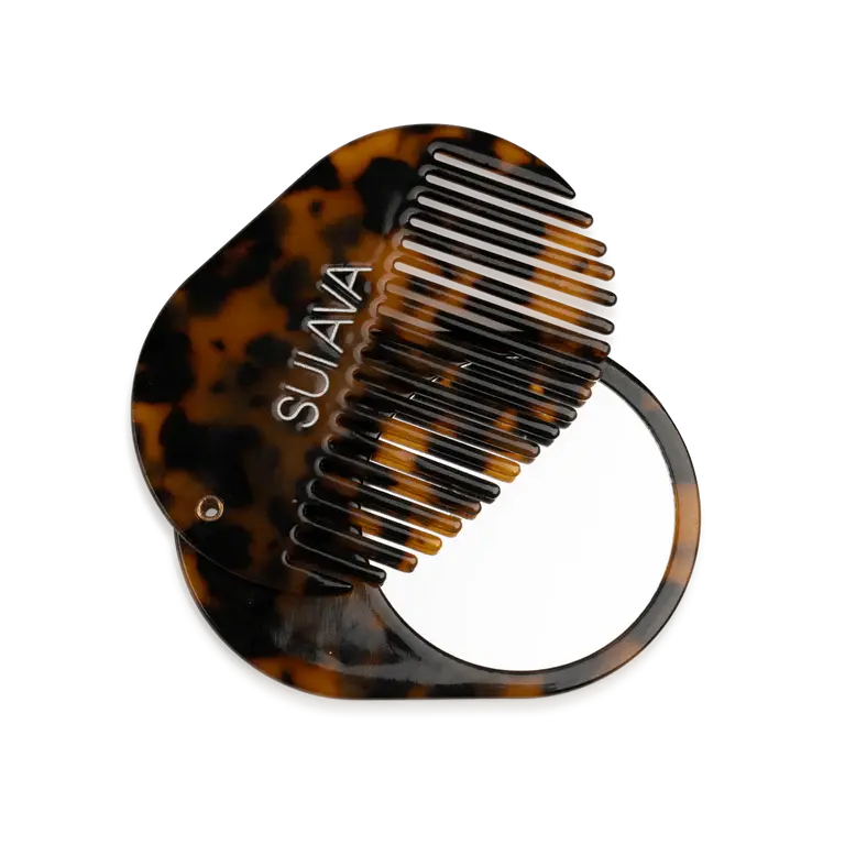 SUI AVA Schilpadpatroon Spiegel & Kam