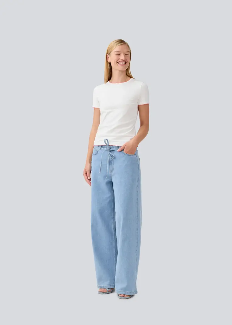 MODSTROM Isolde MD Effen Broek Lichtblauw Gewassen