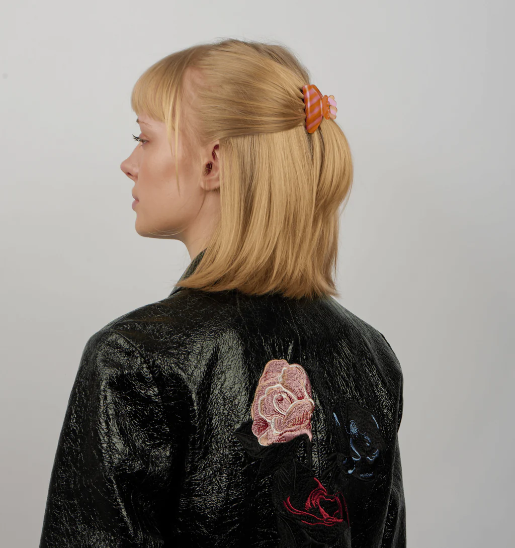 SUI AVA Helle Sunrise Mini Hairclip Orange