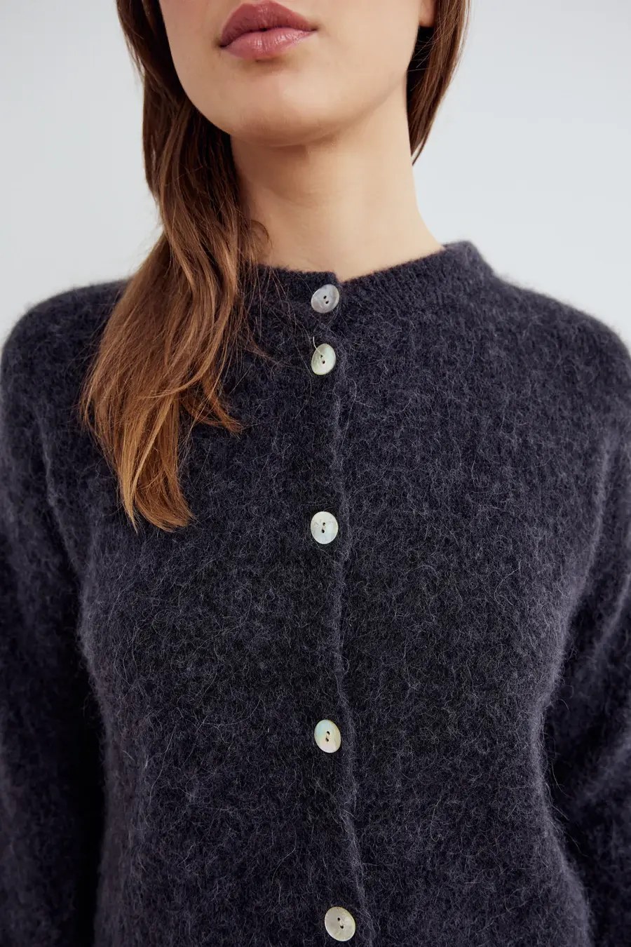 NOELLA Noella Kae Knit Cardigan Dark Grey