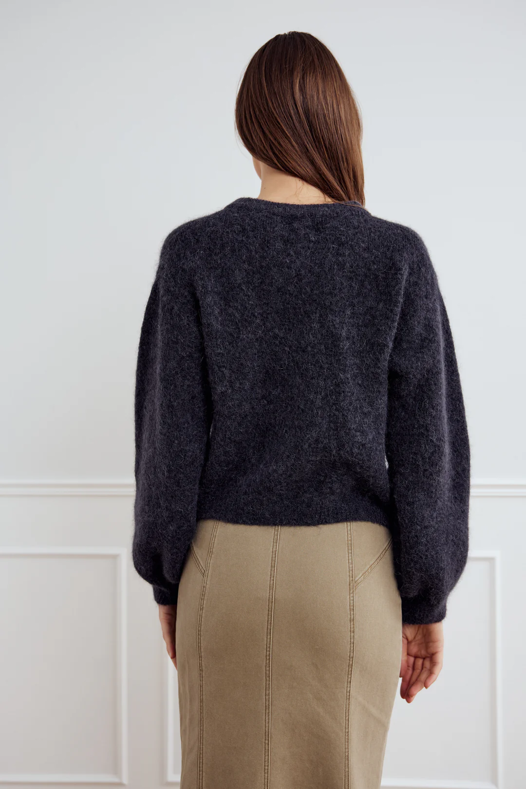 NOELLA Noella Kae Knit Cardigan Dark Grey