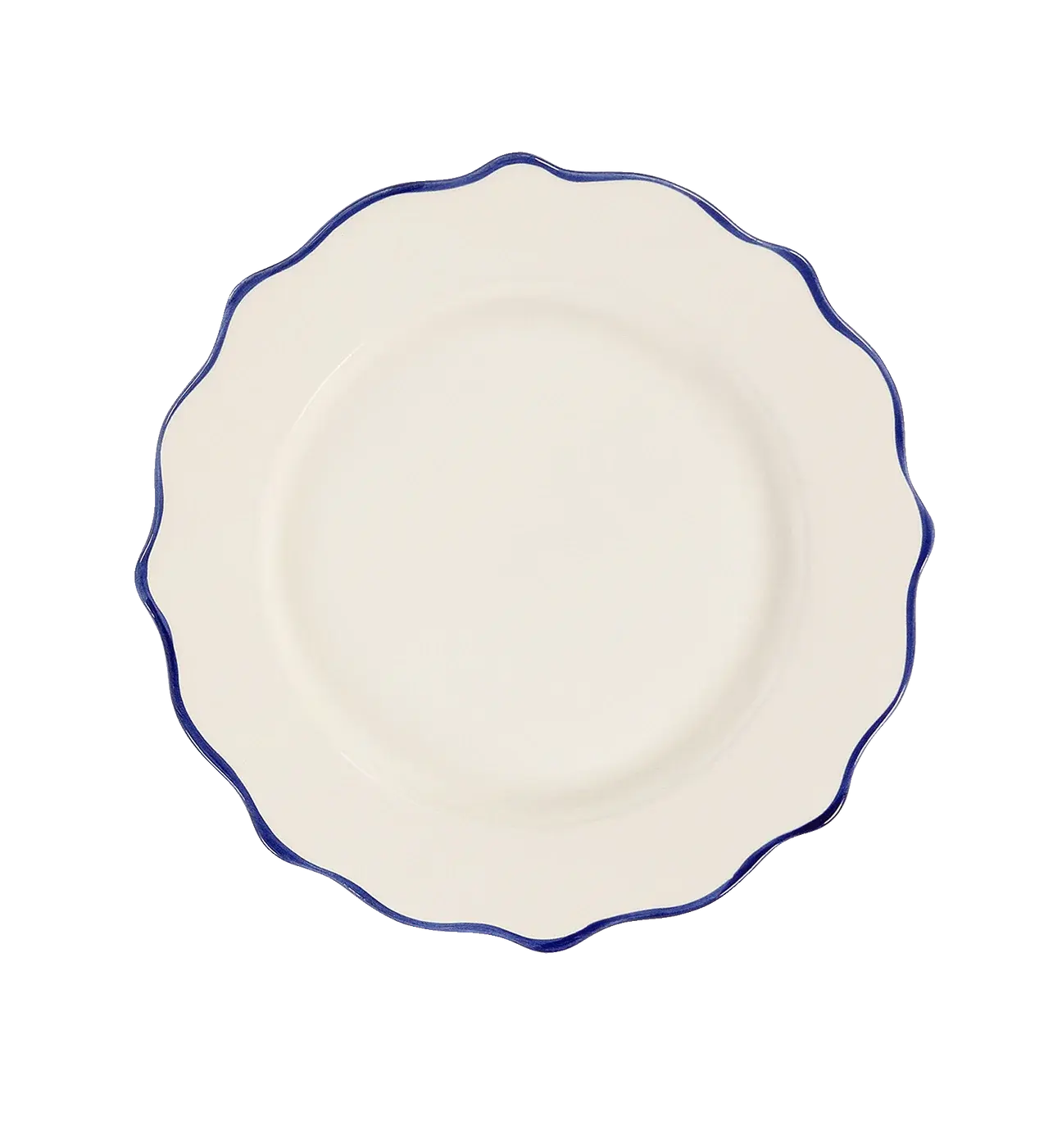 ANNA&NINA Marine Blue Scalloped Dinner Plate