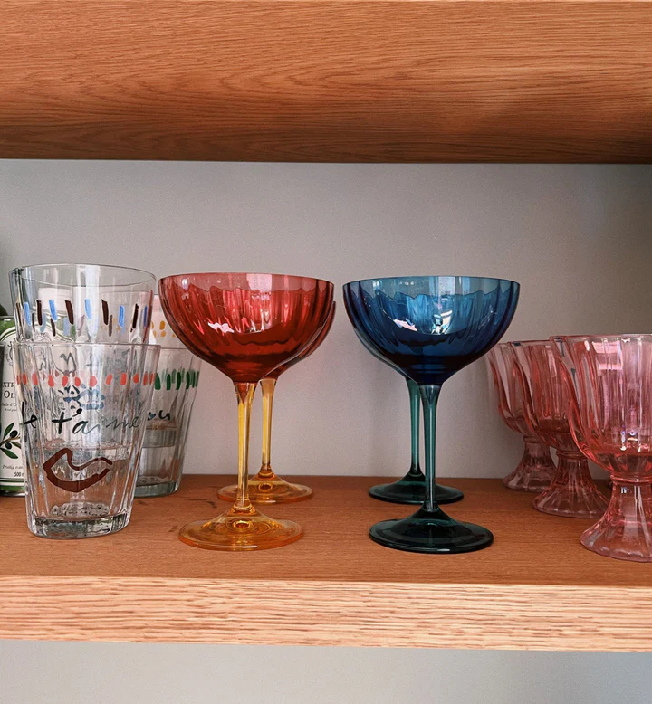 ANNA&NINA Jazzy Roze Optic Champagneglas