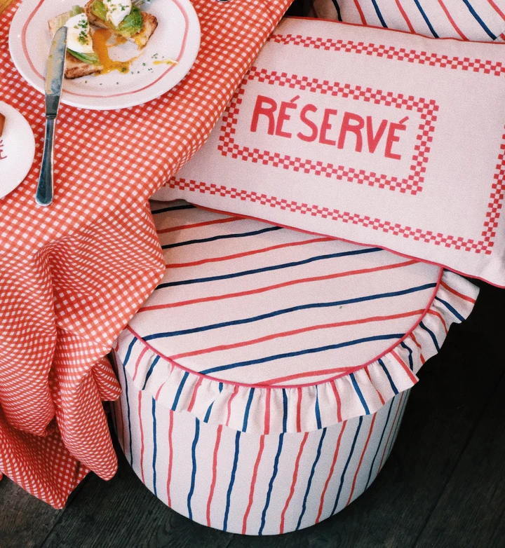 ANNA&NINA Résérve Cushion Red Beige