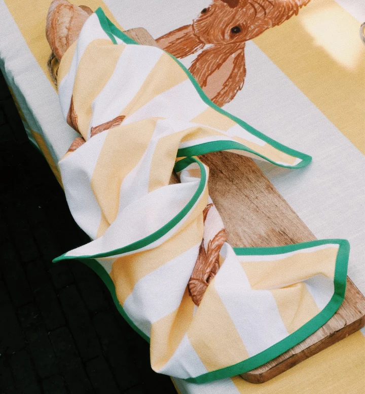 ANNA&NINA Mr and Mrs Rabbit Teatowel Set