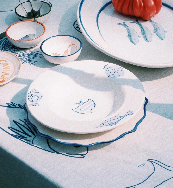 ANNA&NINA More Fish In The Sea Pasta Plate