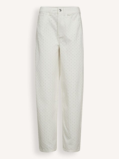 CO'COUTURE Holly CC Barrel Pants White
