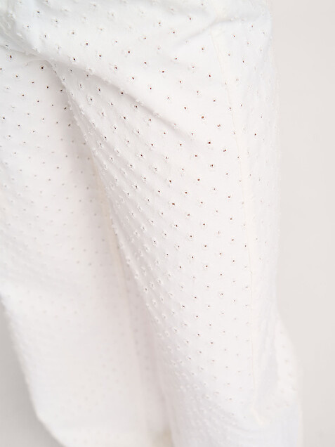 CO'COUTURE Holly CC Barrel Pants White