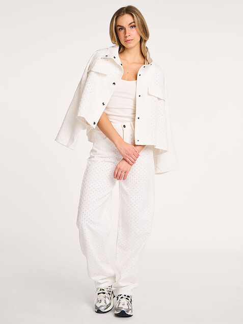 CO'COUTURE Holly CC Barrel Pants White