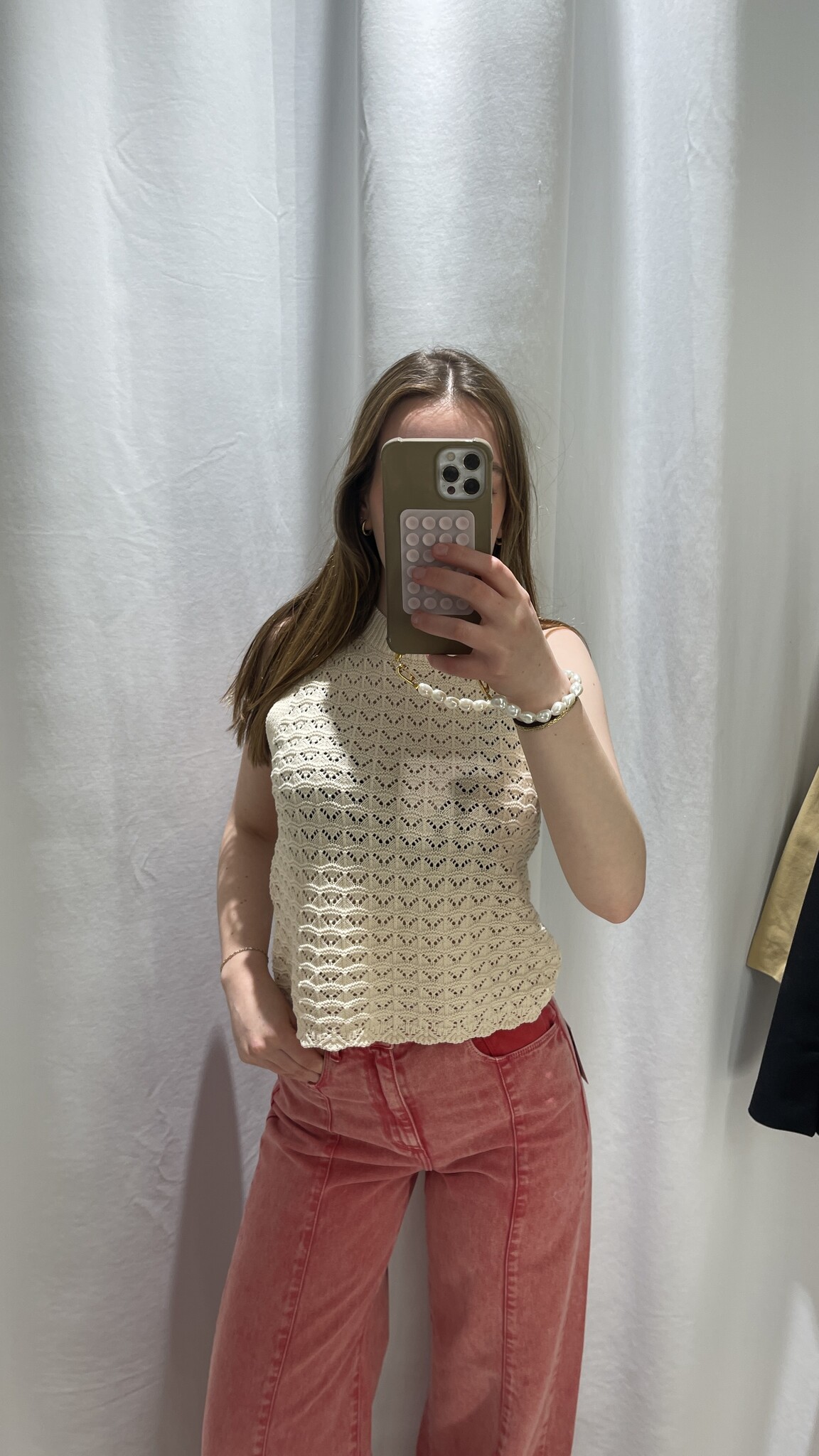 MM Nas Knitted Top Ecru
