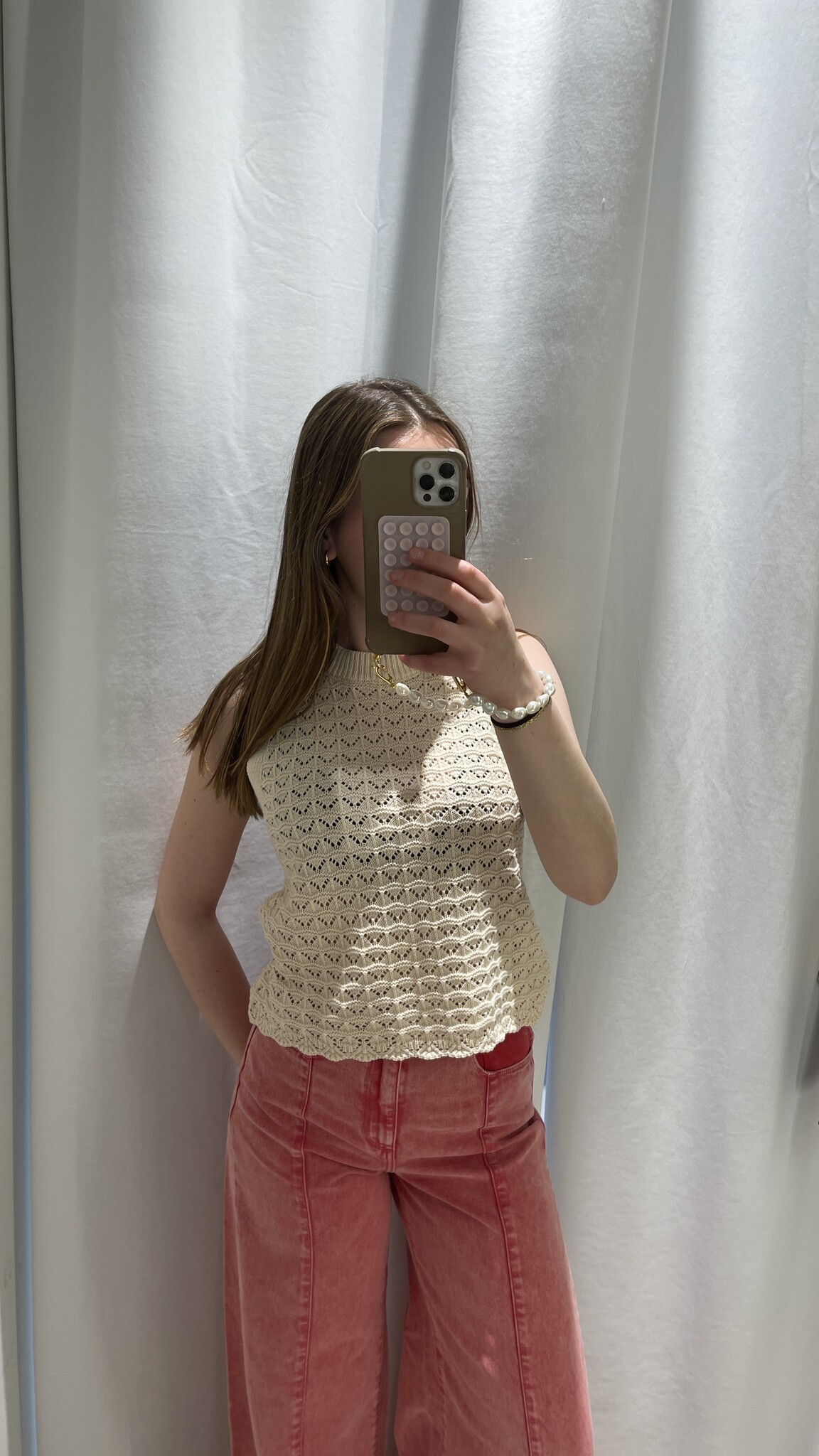 MM Nas Knitted Top Ecru