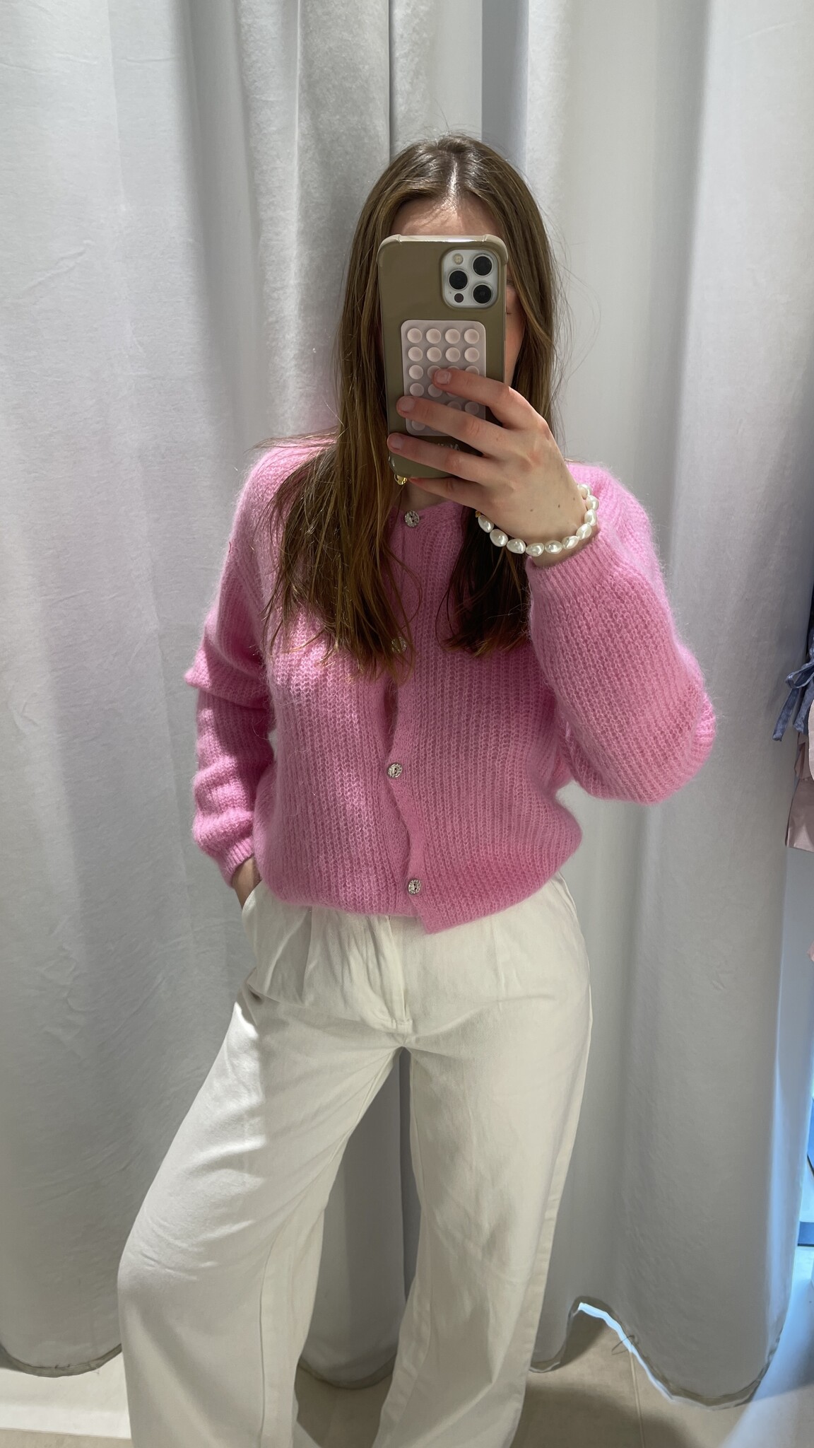 IMPREVU Suri Cardigan Pink