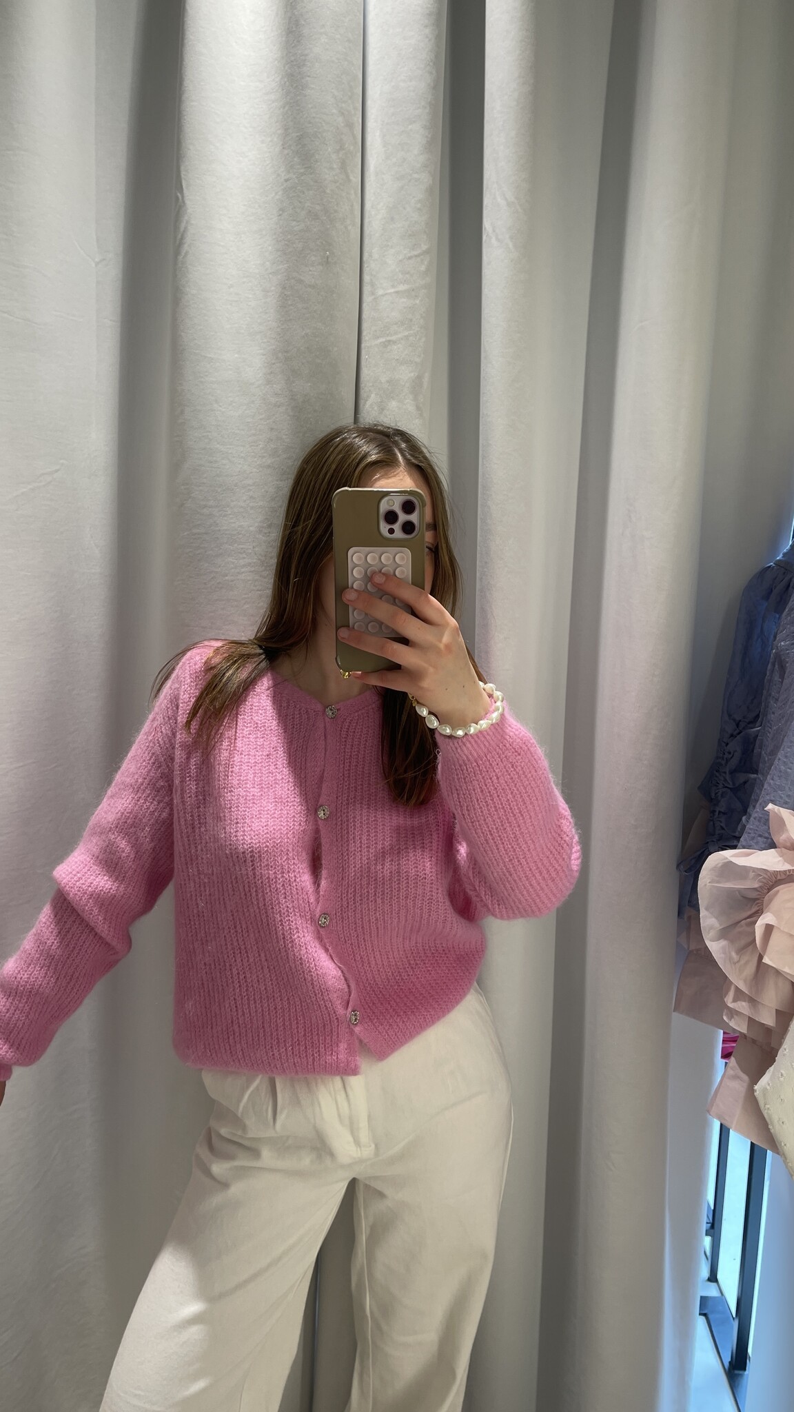IMPREVU Suri Cardigan Pink