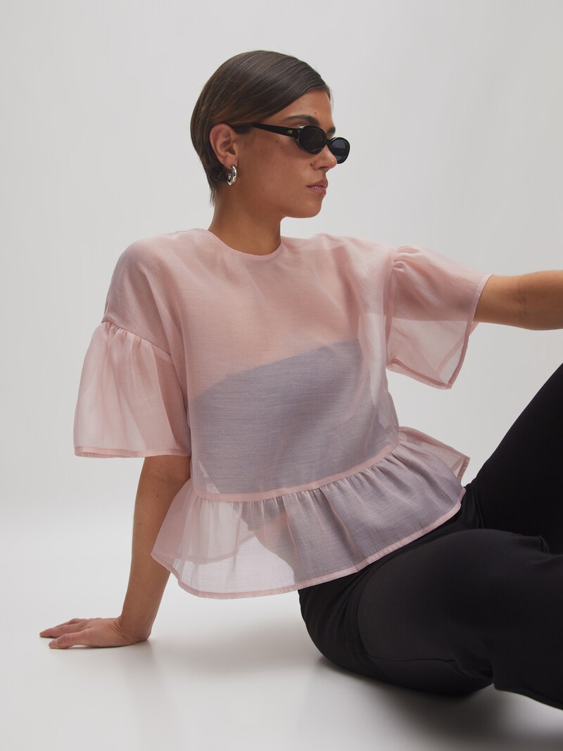 EDITED Tuala Blouse Blush Pink