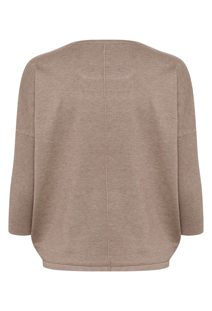 SAINT TROPEZ MilaSZ R-N Pullover Taupe Melange